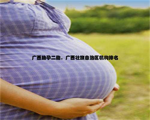 广西助孕二胎，广西壮族自治区机构排名