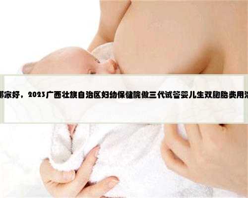 广西代生网哪家好，2023广西壮族自治区妇幼保健院做三代试管婴儿生双胞胎费
